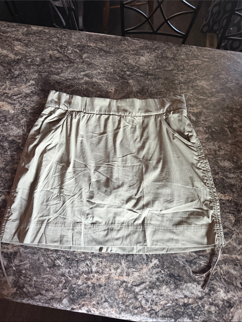 Columbia Women's Light Olive Drawstring Mini Skirt